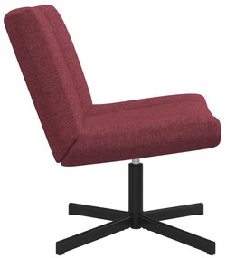 vidaXL Περιστρεφόμενη Καρέκλα Κρασί κόκκινο