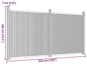 ΠΑΝΕΛ ΠΕΡΙΦΡΑΞΗΣ ΓΚΡΙ 353 X 186 ΕΚ. ΑΠΟ WPC 3282790