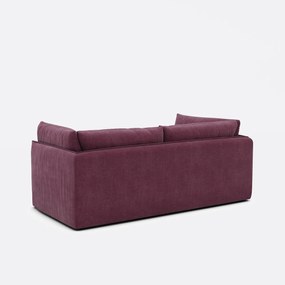 Καναπές τριθέσιος, με υφασμάτινη υφή, MALO