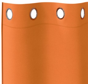 vidaXL Κουρτίνες 2 pcs Φωτεινό Πορτοκάλι 175 x 140 εκ. Πολυεστέρας