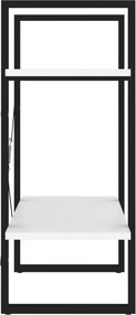 vidaXL Βιβλιοθήκη με 2 Ράφια Λευκή 60 x 30 x 70 εκ. από Επεξ. Ξύλο