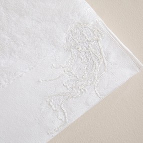 Stewehome Πετσέτα χεριών από μπαμπού Λευκό 45x45 cm