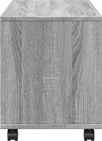 vidaXL Ντουλάπι Με Ροδάκια Γκρι Sonoma 72x33x42,5 εκ. Επεξεργ. Ξύλο