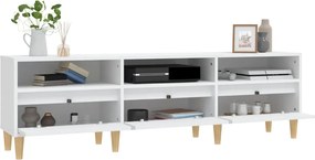vidaXL Έπιπλο Τηλεόρασης Λευκό 150x30x44,5 εκ. Επεξεργασμένο Ξύλο