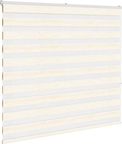 vidaXL Ζέβρα τυφλή μπεζ μάρμαρο Πλάτος υφάσματος 150,9 εκ. Πολυεστέρας