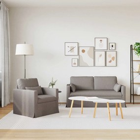 vidaXL Σετ Καναπέ 2 pcs Taupe 158 x 78 x 80 εκ ύφασμα