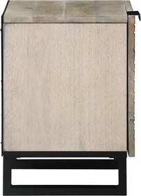 vidaXL Κομοδίνο Λευκό 40 x 33 x 46 εκ. Επεξεργασμένο Ξύλο