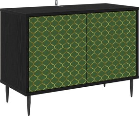 vidaXL Ντουλάπι TV GELEEN 69 x 33 x 50,5 εκ. Μαύρη Δρυς