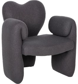 ΠΟΛΥΘΡΟΝΑ HARTT HM9777.01 ΓΚΡΙ TEDDY ΥΦΑΣΜΑ 84x74x87Yεκ.