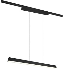 Φωτιστικό Ράγας Κρεμαστό Duoline 73043132 90x5x180cm Dim Led 3400Lm 29W 3000K Black Trio Lighting