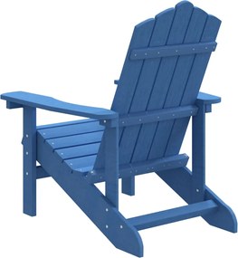 vidaXL Καρέκλα Κήπου Adirondack Θαλασσί από HDPE