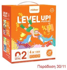 Mideer παζλ 4 σε 1 - Level Up 2 "Living Scenes" 9,12,16 - 20τμχ