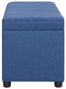 vidaXL Πάγκος με Αποθηκευτικό Χώρο Μπλε 116 εκ. από Πολυεστέρα