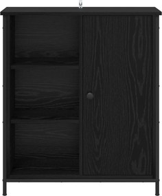 vidaXL Πλαϊνό γραφείο Μαύρη Οξυά 70 x 30 x 80 εκ. Επεξεργασμένο Ξύλο