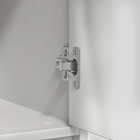 Συρταριέρα με Συρτάρια Λευκή 80x34x76 εκ. από Επεξ. Ξύλο - Λευκό