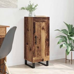 vidaXL Πλαϊνό γραφείο Παλιό Ξύλο 34,5 x 34 x 90 εκ.