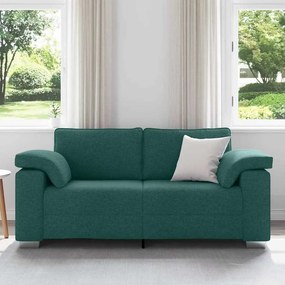 vidaXL Διθέσιος καναπές Σκούρο Πράσινο 180 cm ύφασμα