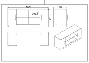 Office Furniture Set Vo18-Ob Oak
Black