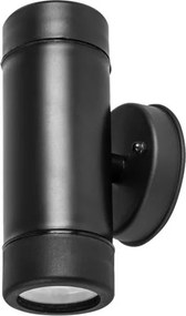 Απλίκα διπλής κατεύθυνσης UP-DOWN LED μαύρη PPWALL LIGHT GU10 Max2x3W IP44