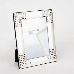 Κορνίζα Μεταλλική Επάργυρη 756-10024 13x18cm Silver Estheti Home Μέταλλο