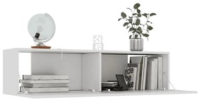 vidaXL Έπιπλο Τηλεόρασης Λευκό 120 x 30 x 30 εκ. από από Επεξ. Ξύλο