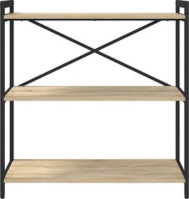 vidaXL Ράφι Βιβλίων 80 x 30 x 85 cm Επεξεργασμένο Ξύλο Δρύς Sonoma
