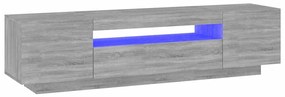 vidaXL Έπιπλο Τηλεόρασης με LED Γκρι Sonoma 160x35x40εκ.