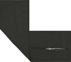 vidaXL Κάλυμμα Μαξιλαριού HOUTEN Μαύρο 40 x 145 εκ. Πολυεστέρας