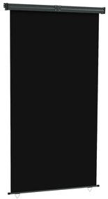 Σκίαστρο Βεράντας Πλαϊνό Μαύρο 165 x 250 εκ. - Μαύρο