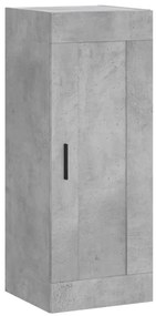 vidaXL Ντουλάπι Τοίχου Γκρι Σκυροδέματος 34,5x34x90 εκ. Επεξεργ. Ξύλο