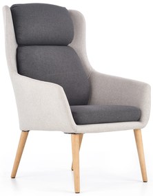 PURIO leisure chair, color: light grey / dark grey DIOMMI V-CH-PURIO-FOT-POPIEL DIOMMI-60-21710