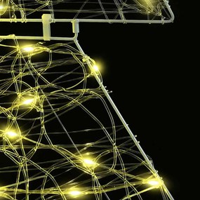 vidaXL Χριστουγεννιάτικο Δέντρο 160 LED Θερμό λευκό 150 cm Ακρυλικό