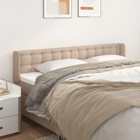 vidaXL Κεφαλάρι με Πτερύγια Καπουτσίνο 163x16x78/88εκ. Συνθετικό Δέρμα