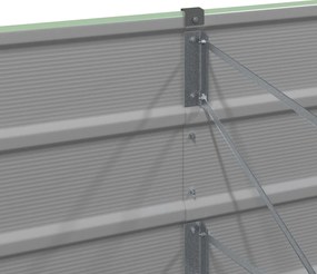 vidaXL Γλάστρα Πράσινο 160 x 40 x 75 εκ. Ατσάλι