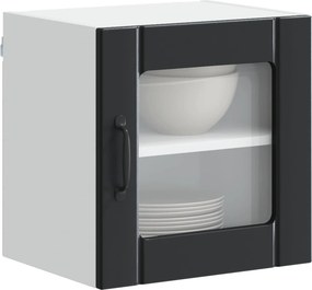 vidaXL Ραφιέρα τοίχου LUCCA 2 pcs Μαύρο 40 x 31 x 40 εκ.
