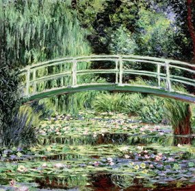 Claude Monet - Εκτύπωση έργου τέχνης Λιμνούλα με νούφαρο νερού, (40 x 40 cm)