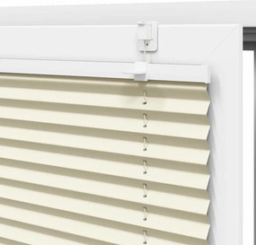 VidaXL Πλισέ περσίδα Κρέμα 85x200 cm Πλάτος υφάσματος 84,4 cm