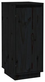 vidaXL Ντουλάπι Μαύρο 31,5 x 34 x 75 εκ. από Μασίφ Ξύλο Πεύκου