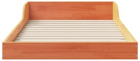 vidaXL Σκελετός Κρεβατιού Καφέ κεριού 100 x 220 cm Μασίφ ξύλο πεύκου