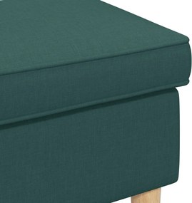 vidaXL Πολυθρόνα Ποδιών Σκούρο Πράσινο 55 x 35 x 41 εκ Πολυεστέρας
