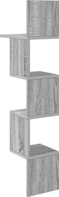 vidaXL Ράφι Τοίχου Γκρι Sonoma 32 x 21 x 107 cm