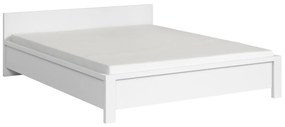 Κρεβάτι Boston E121, Διπλό, Άσπρο, 140x200, Πλαστικοποιημένη μοριοσανίδα, 148x207x61cm