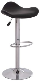 ΣΚΑΜΠO ΜΠΑΡ ΠΕΡΙΣΤΡΕΦΟΜΕΝΟ GANNA HM201.21 ΜΕ ΑΜΟΡΤΙΣΕΡ-ΜΑΥΡΟ PU 44x42x87Υεκ.