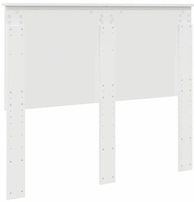 vidaXL Κεφαλάρι Λαμπερό Λευκό Μηχανικά επεξεργασμένο ξύλο