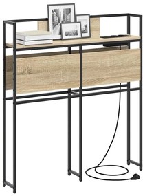 vidaXL Κεφαλάρι Αποθήκης με ράφι Sonoma Δρυς 75 cm Επεξεργασμένο ξύλο