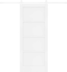 VidaXL Συρόμενη Πόρτα ORKDAL 83 x 202 εκ. Επεξεργασμένο Ξύλο Λευκό