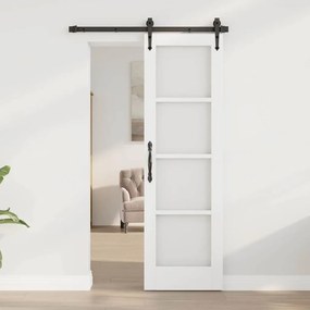 vidaXL Πόρτα Εσωτερικού Χώρου με Γυαλί "ORKDAL" Λευκή 61x198,5x4 εκ.