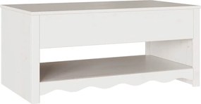 vidaXL Τραπεζάκι σαλονιού με συρτάρι Drammen Λευκό 99 x 55 x 45 εκ.