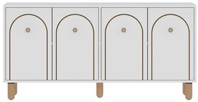 Μπουφές Orion 327ODS1341 150x36x73cm White Μοριοσανίδα, Μελαμίνη