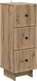 vidaXL Ντουλάπι με Συρτάρια 33 x 34,5 x 90 εκ Επεξεργασμένο Ξύλο